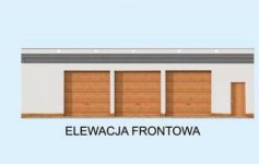 Elewacja projektu G270 szkielet drewniany - 1