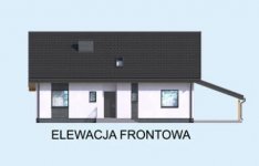 Elewacja projektu NICEA szkielet drewniany - 1