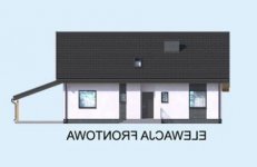 Elewacja projektu NICEA 2 szkielet drewniany - 1 - wersja lustrzana