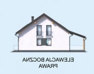 Elewacja projektu NICEA 2 szkielet drewniany - 4 - wersja lustrzana