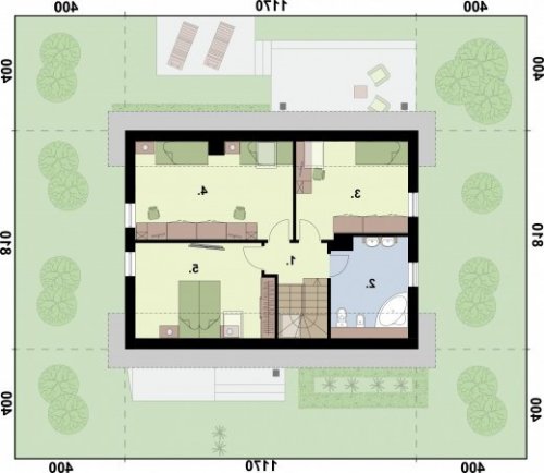 RZUT PODDASZA TRYPOLIS 2 - wersja lustrzana