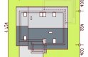 Projekt domu jednorodzinnego LISANDRA XS  - usytuowanie - wersja lustrzana