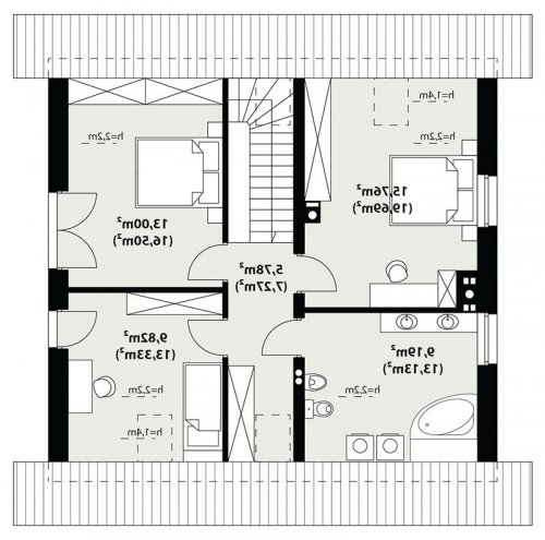 Rzut projektu ALTO - wersja lustrzana