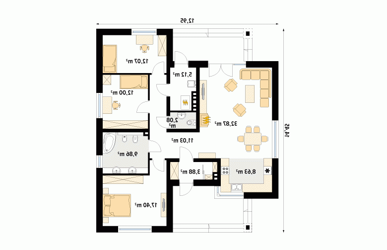 Projekt domu jednorodzinnego DEDAL - 