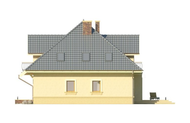 Projekt domu tradycyjnego IKEBANA 2 - elewacja 1