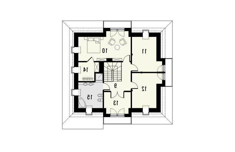 Projekt domu nowoczesnego IKEBANA 3 - 