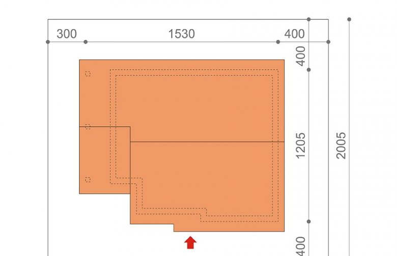 Projekt domu tradycyjnego Nel II 2G - Usytuowanie