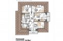 Projekt domu nowoczesnego Opałek III N - rzut poddasza: opcja cztery pokoje