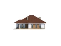 Elewacja projektu Kasandra 2 - 3 - wersja lustrzana