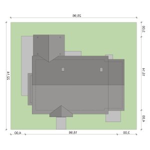 Usytuowanie budynku Lena  w wersji lustrzanej