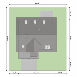 Usytuowanie budynku Ksawery w wersji lustrzanej