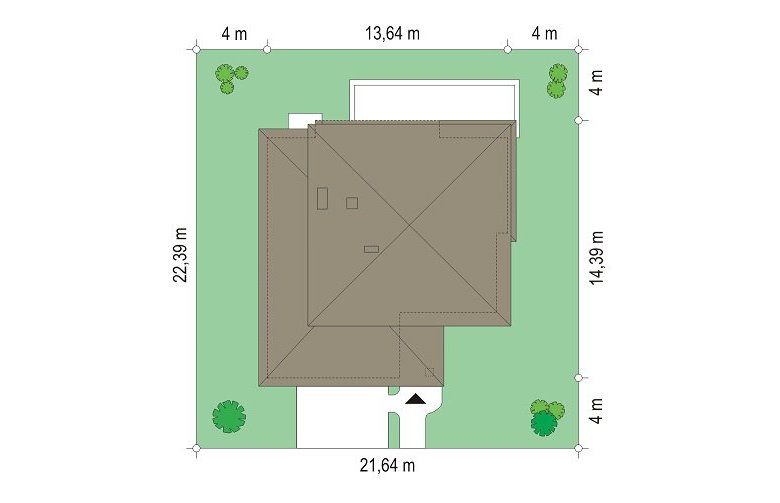 Projekt domu jednorodzinnego Szmaragd 5 (591) - Usytuowanie