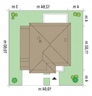 Usytuowanie budynku Tytan 3 (585) w wersji lustrzanej