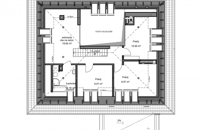 Projekt domu jednorodzinnego Domidea 2 dNN - 