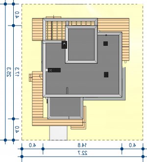 Usytuowanie budynku Domidea 2 FN w wersji lustrzanej