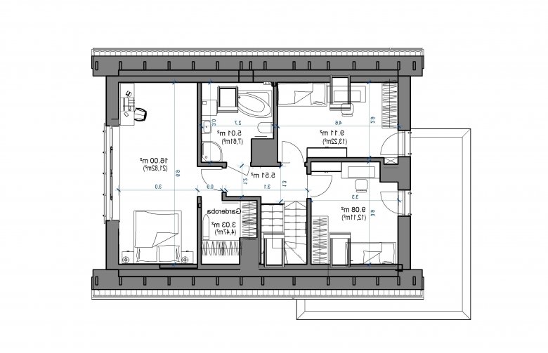 Projekt domu wielorodzinnego Domidea 58 - 