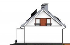 Elewacja projektu Domidea 58 G - 2 - wersja lustrzana