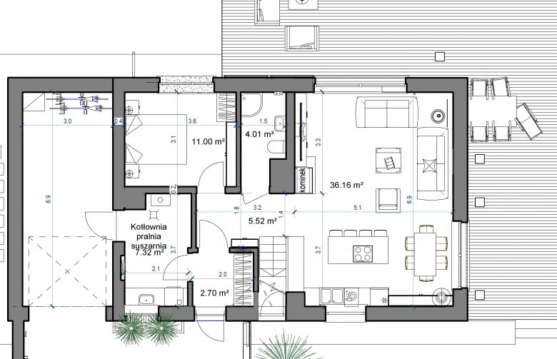 Projekt domu wielorodzinnego Domidea 58 G - 