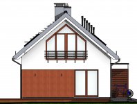 Elewacja projektu Domidea 58 mG - 3 - wersja lustrzana