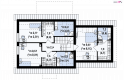 Projekt domu jednorodzinnego Z345 - poddasze