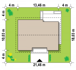 Usytuowanie budynku Z334