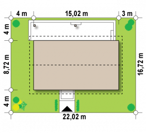 Usytuowanie budynku Z376 D