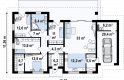 Projekt domu parterowego Z380 - 