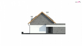 Elewacja projektu Z371 - 1 - wersja lustrzana