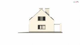 Elewacja projektu Z353 - 2 - wersja lustrzana
