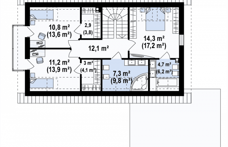 Projekt domu jednorodzinnego Z370 - 