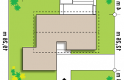 Projekt domu jednorodzinnego Z370 - usytuowanie - wersja lustrzana