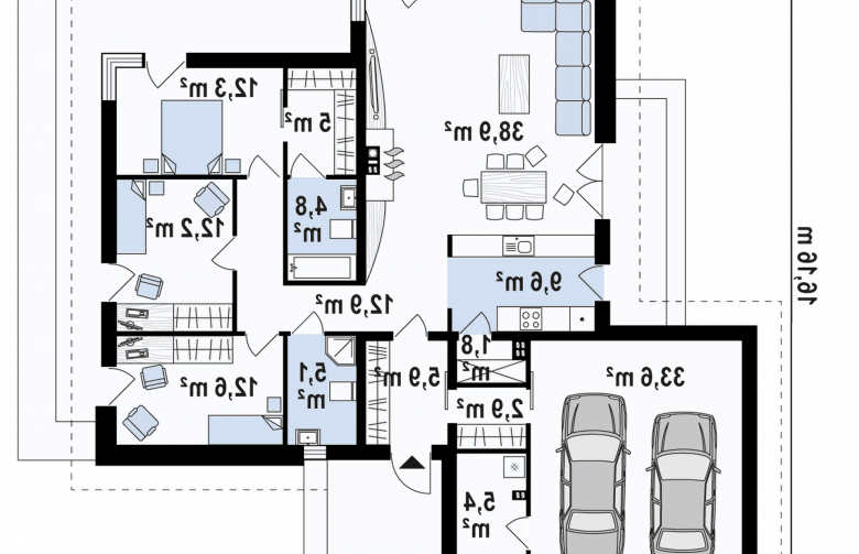 Projekt domu parterowego Z333 - 