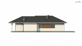 Elewacja projektu Z363 - 1 - wersja lustrzana