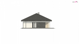Elewacja projektu Z332 D - 2 - wersja lustrzana