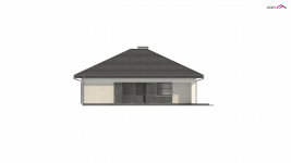 Elewacja projektu Z332 D - 3 - wersja lustrzana