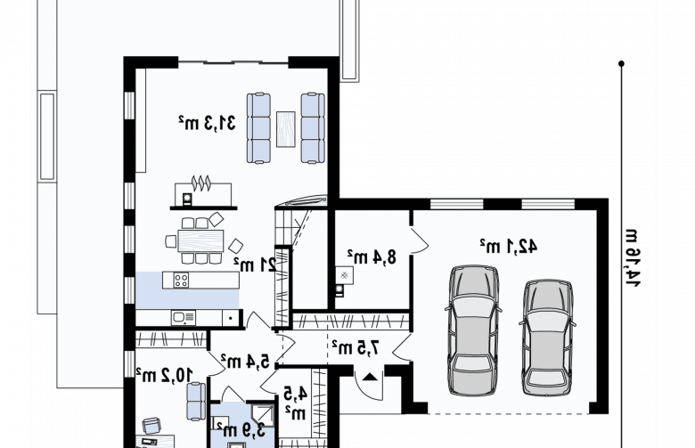 Projekt domu jednorodzinnego Z373 - 