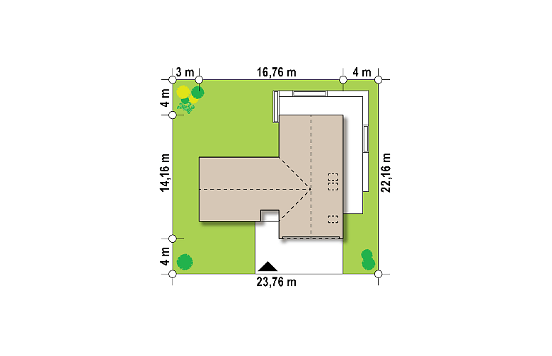 Projekt domu jednorodzinnego Z373 - Usytuowanie