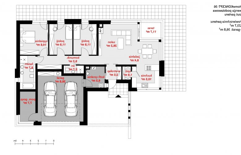 Projekt domu parterowego Homekoncept 36 - 