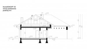 Przekrój projektu Homekoncept 36