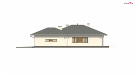 Elewacja projektu Z367 - 3 - wersja lustrzana