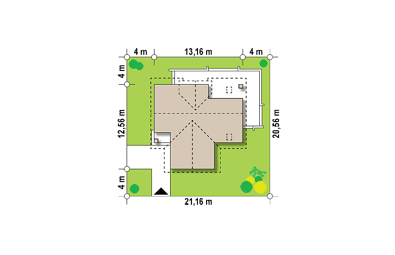 Projekt domu z poddaszem Z365 - Usytuowanie