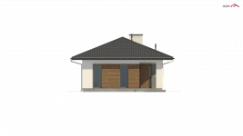 Elewacja projektu Z355 - 3 - wersja lustrzana
