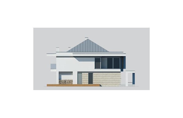 Projekt domu jednorodzinnego LK&1255 - elewacja 2