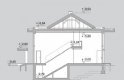Projekt domu jednorodzinnego LK&1255 - przekrój 1