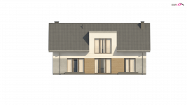 Elewacja projektu Z358 - 4 - wersja lustrzana