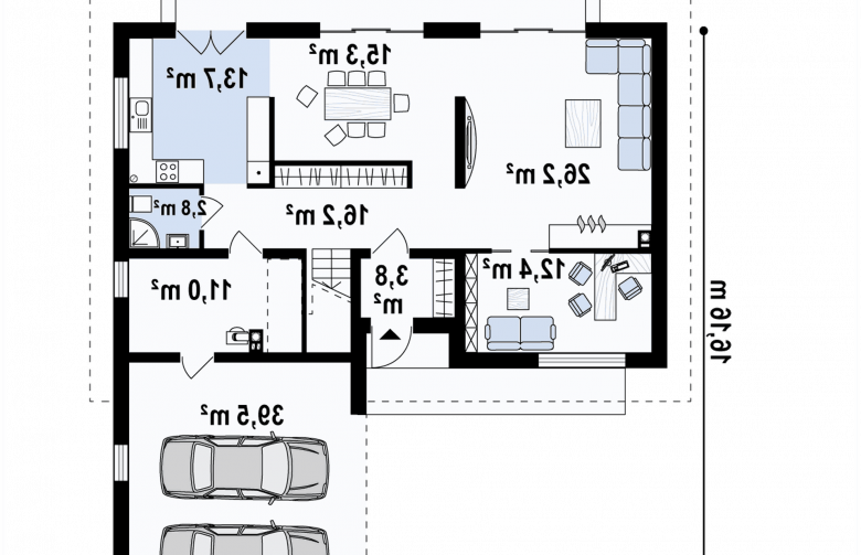 Projekt domu jednorodzinnego Z358 - 