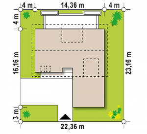 Usytuowanie budynku Z358