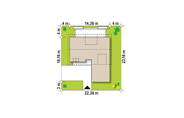 Projekt domu jednorodzinnego Z358 - Usytuowanie