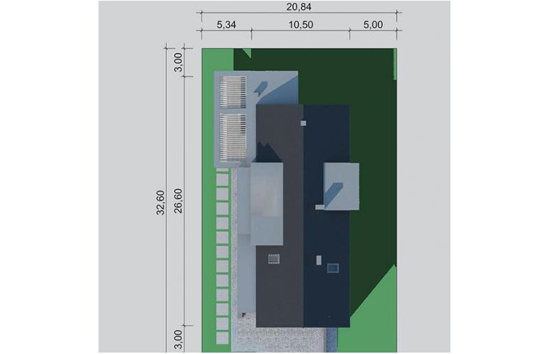 Projekt domu z poddaszem LK&1245 - Usytuowanie