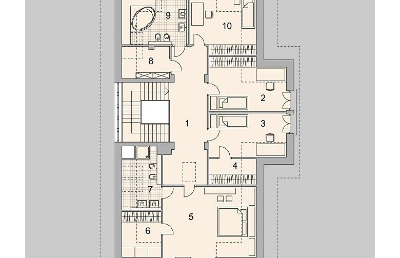 Projekt domu wielorodzinnego LK&1244 - 